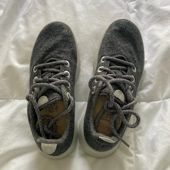 Allbirds Women’s Wool Runners in Natural Gray (Light Gray Sole) - Size 7 - Picture 7 of 9